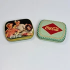 Vintage Coca-Cola Advertising Mini Tins Mints / Pill Box 2 Piece Lot