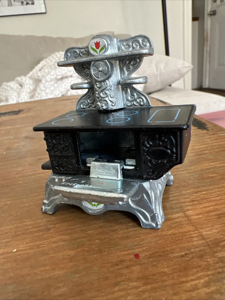 Vintage 1980 Mattel The Littles Metal Die Cast Doll House Furniture Lot of 4 - Image 3 of 4