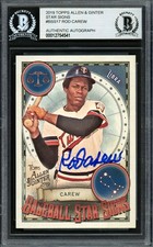Rod Carew Auto 2019 Topps Allen & Ginter Baseball Star Signs Card BSS-17 Beckett