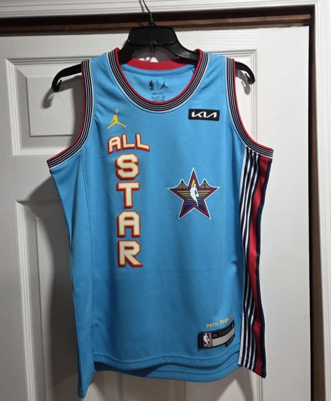 Nike NBA 2025 NBA All Star Game Swingman Blue Jersey Youth Size XL