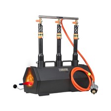VEVOR Portable Propane Forge 3 Burners Farrier Forge 1427℃ Knife Metal Forge