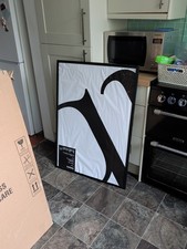 Black Picture Frame 70 X 100 Cm No Glass Some Defects