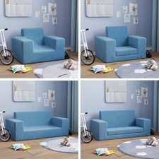 Kinder Schlafsofa 2-Sitzer Sofa Couch Sessel Weicher Plüsch Kindersofa Minisofa