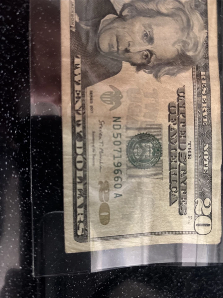 $20 UNIQUE SERIAL NUMBER BIRTHDAY DATE DOLLAR BILL ANNIVERSARY 1966 Series 2017A - Image 3 of 4