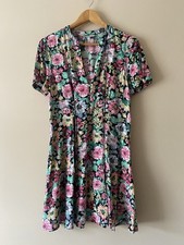 Red Herring Women's Black Mix Floral Dress Size 12