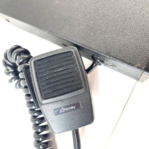 JCPenny CB Radio 23Ch & Dual Fiberglass 3ft Whip Antennas Mounts 1 Cable Vintage - Zdjęcie 9 z 23