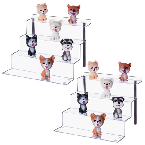 Acrylic Display Risers Shelf for Pops Figures, Clear 4-Step Display Stand for... - Picture 5 of 7