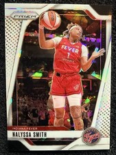 Nalyssa Smith 2024 Panini Prizm WNBA White Cracked Ice /35 #137 Fever