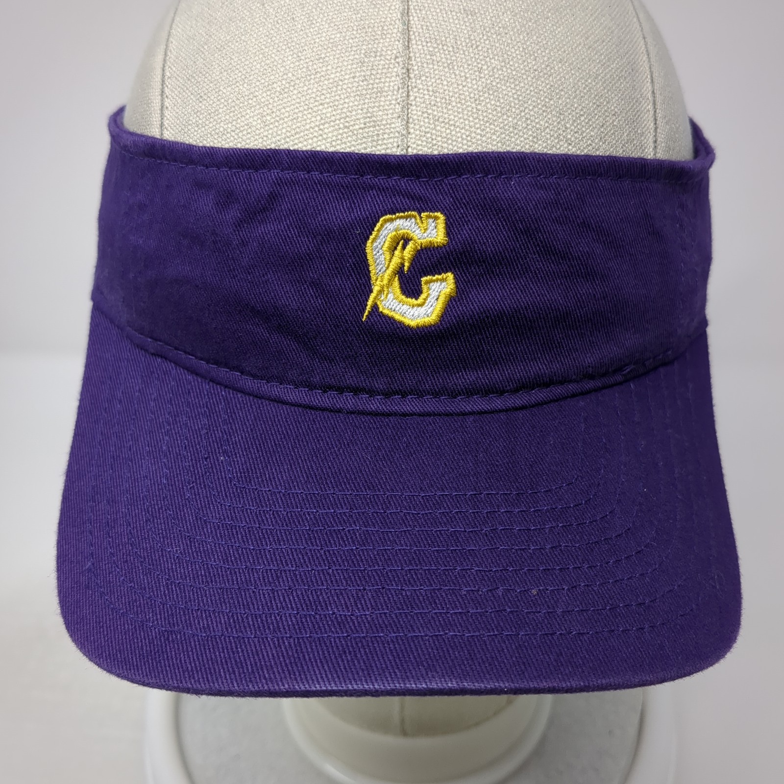 Outdoor Cap Strapback Visor Hat Solid Purple One … - image 2