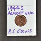 1944S   AU    LINCOLN  CENT   ~ALMOST   UNCIRCULATED ~  RS COINS #30J FREE SHIP
