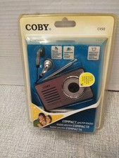 VTG. COBY COMPACT AM/FM RADIO CX50 NEW