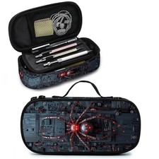 Cool Pencil Case Zippered Pencil Box Multi Compartment Pen Pouch Holder for B...