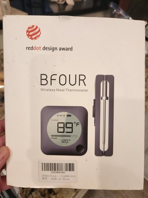 BFOUR 6 channel Bluetooth Wireless Digital Meat Thermometer w/ Extra probes