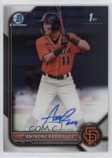 2022 Bowman Chrome Prospect Auto Anthony Rodriguez #CPA-ARZ Auto 03ox