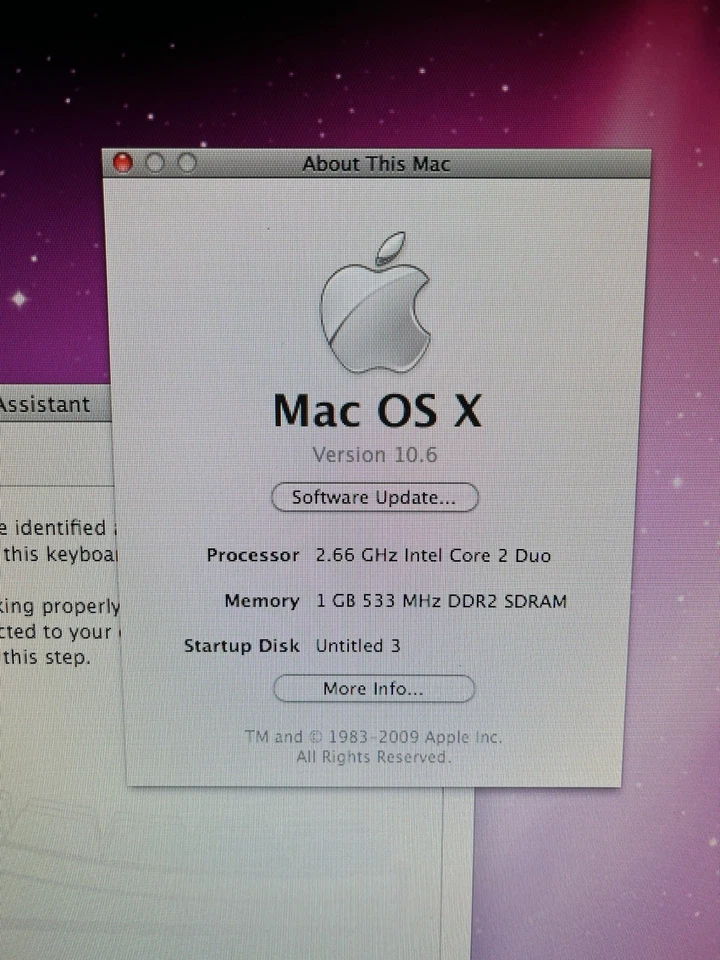 Apple iMac A1224 20" de escritorio MB323LL/A (principios de 2008) probado y funcionando, sin disco duro Foto 4 de 4