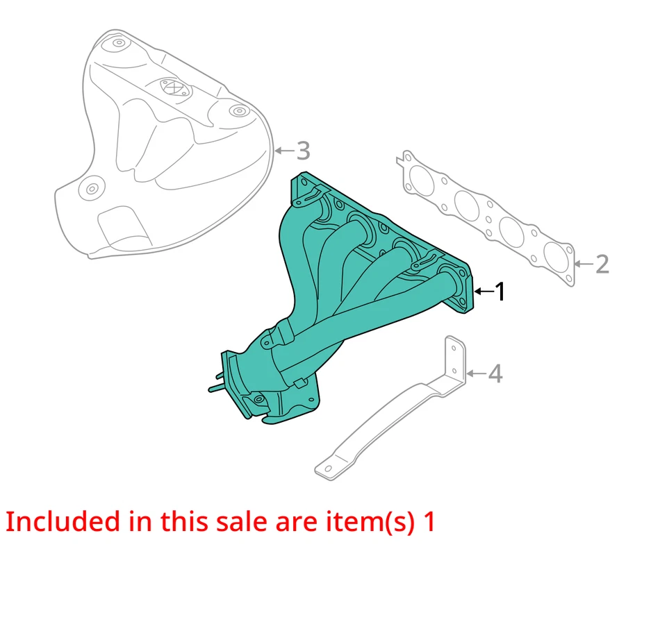 2015 起亚 Soul 排气歧管原始设备制造商 133K 英里 (LKQ ~ 424885773) — 第 4/4 张图片