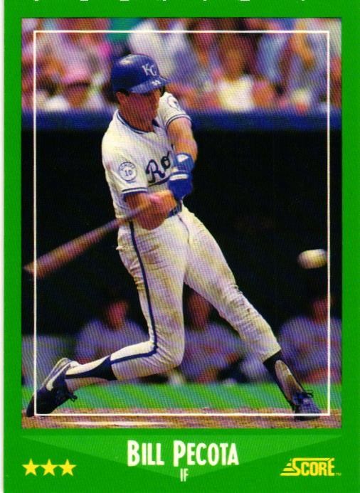 1988 Score #377 Bill Pecota