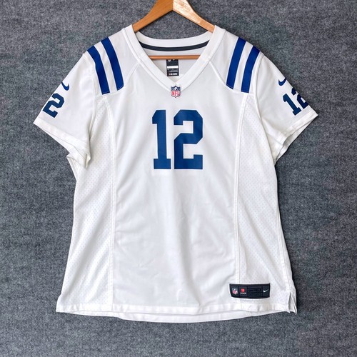 Nike NFL Indianapolis Colts Andrew Luck 12 Jersey Womens XXL White 102931-477462