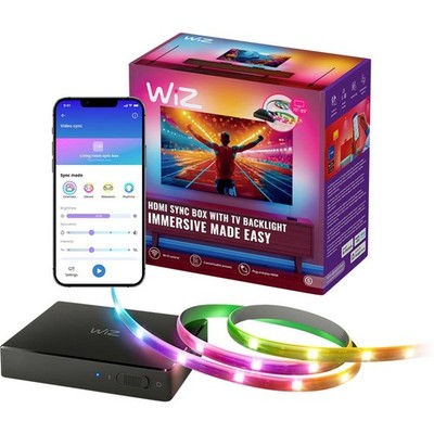 WiZ Sync box starter kit 75-85 EU 8720169078628 LED-Streifen-Set 240 V 340 cm