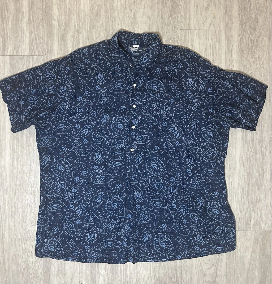 Polo Ralph Lauren Paisley Short Sleeve Casual Button-Down Shirts