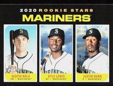 2020 Heritage #391 Mariners Rookie(Austin Nola / Lewis / Dunn) RS, RC Rookie