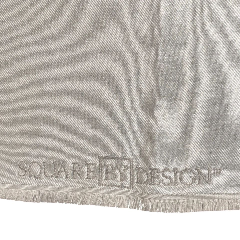 Square By Design Tree Woven Fabric Panel Embroidered Tapestry. Brand New Tan - Image 4 of 4