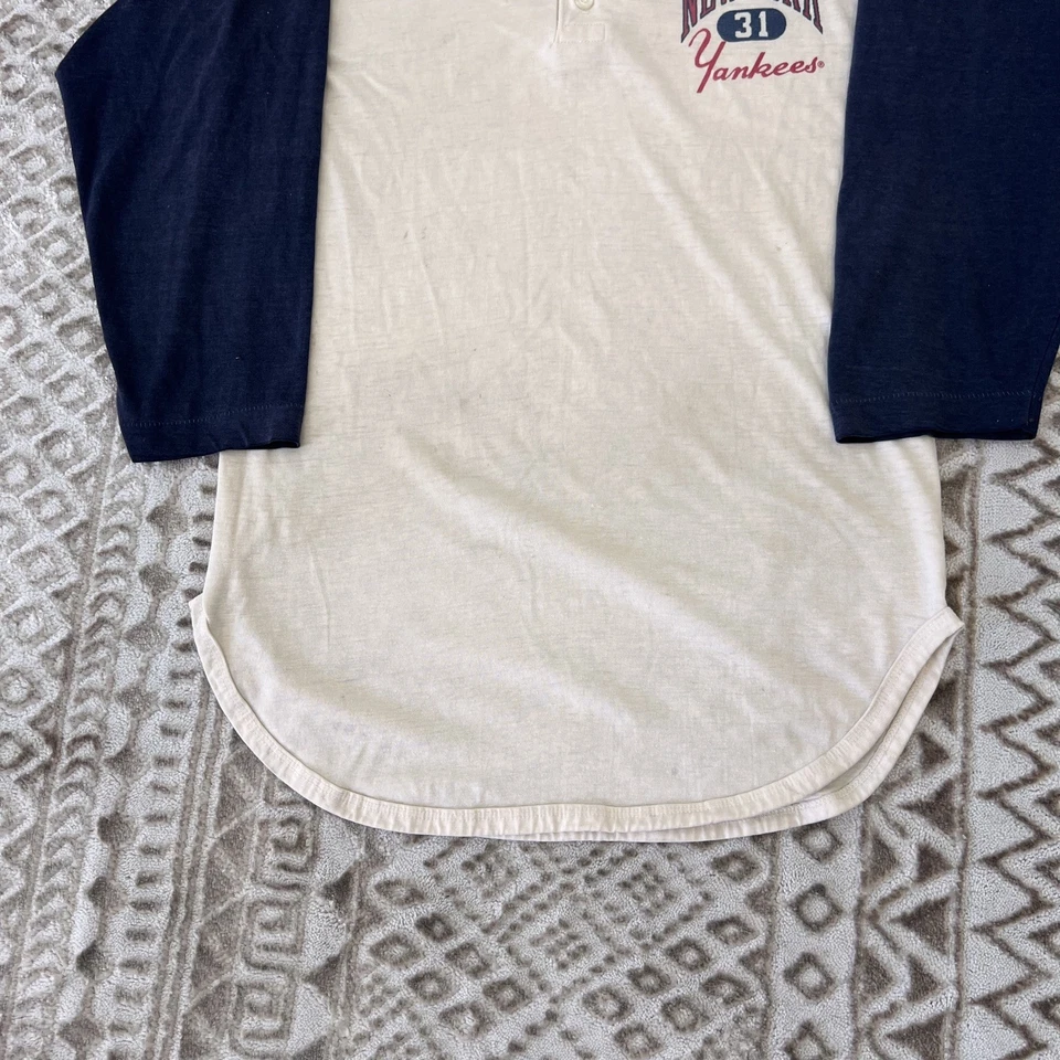 Vintage 1980s Champion New York Yankees Reggie Jackson Baseball Jersey T-Shirt - Image 2 of 4