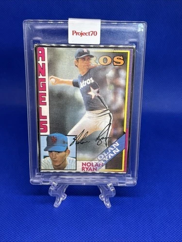 2021 TOPPS PROJECT 70 #248 1984 NOLAN RYAN - HOUSTON ASTROS - BOBBY HUNDREDS