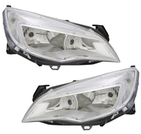 Scheinwerfer Set FüR Opel Astra J 09-12 Klarglas Chrom H7 LWR Stellmotor Mo