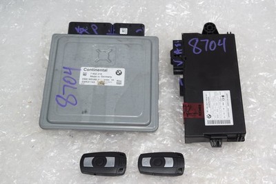 2010 BMW 328i Engine computer ignition switch 2 KEYS ECM ECU DME CAS 7602216 E90