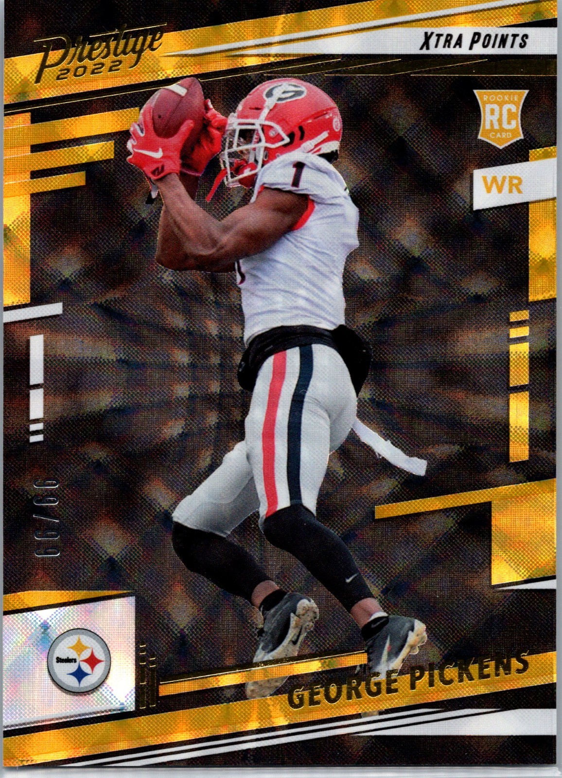 2022 Panini Prestige George Pickens #323 Xtra Points Premium Gold 99/99