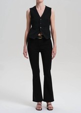 Citizens Of Humanity Lilah High Rise Bootcut Jeans Plush Black