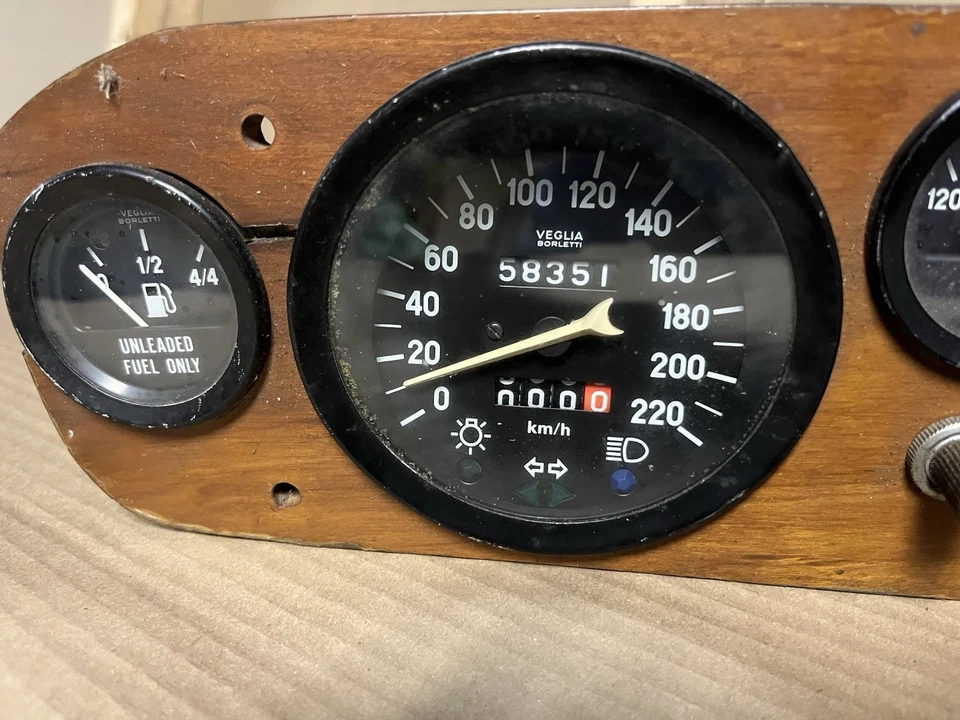 Tacómetro velocímetro Fiat 124 Speedo Cluster Foto 2 de 4