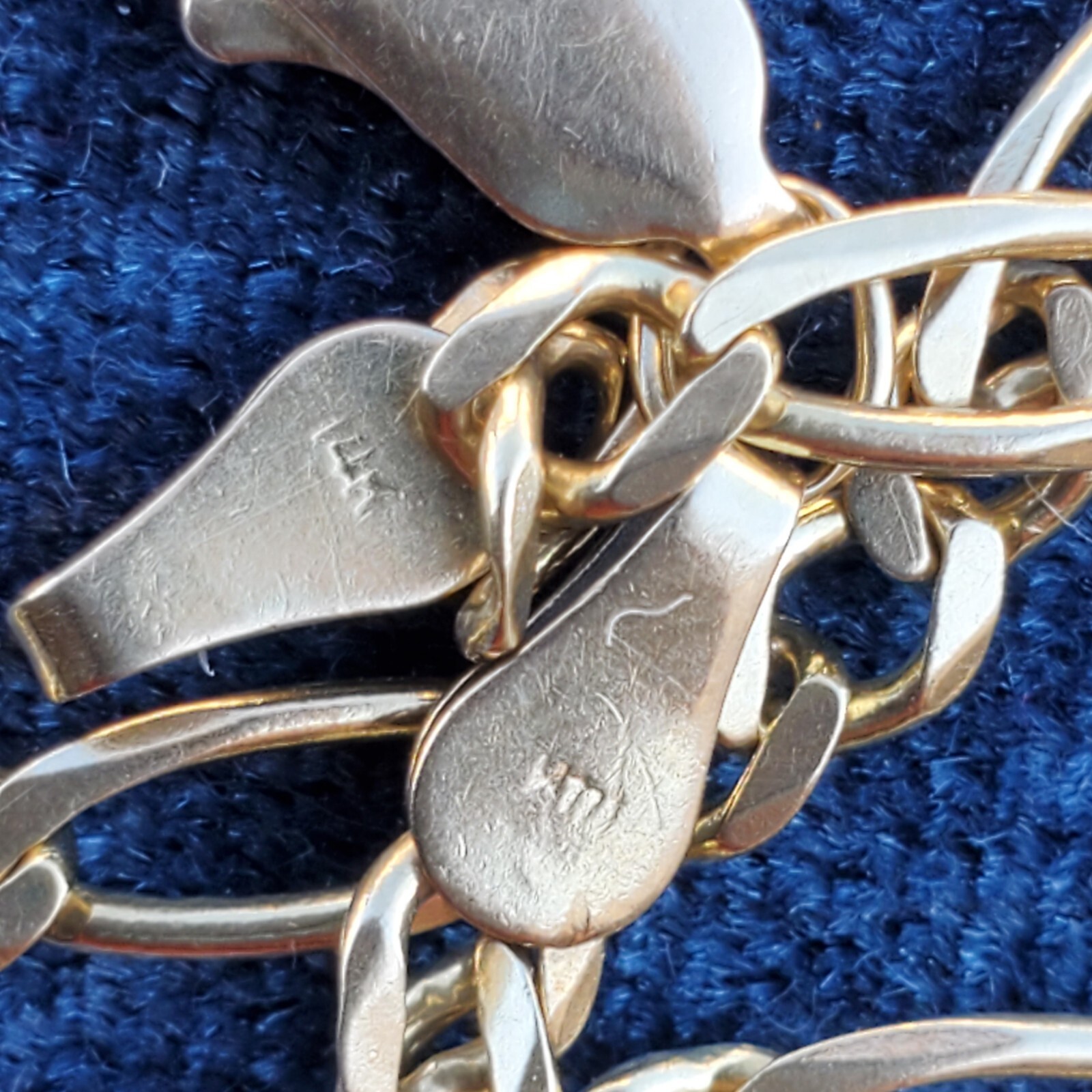 14K MICHAEL ANTHONY SOLID YELLOW GOLD FIGARO CHAI… - image 16