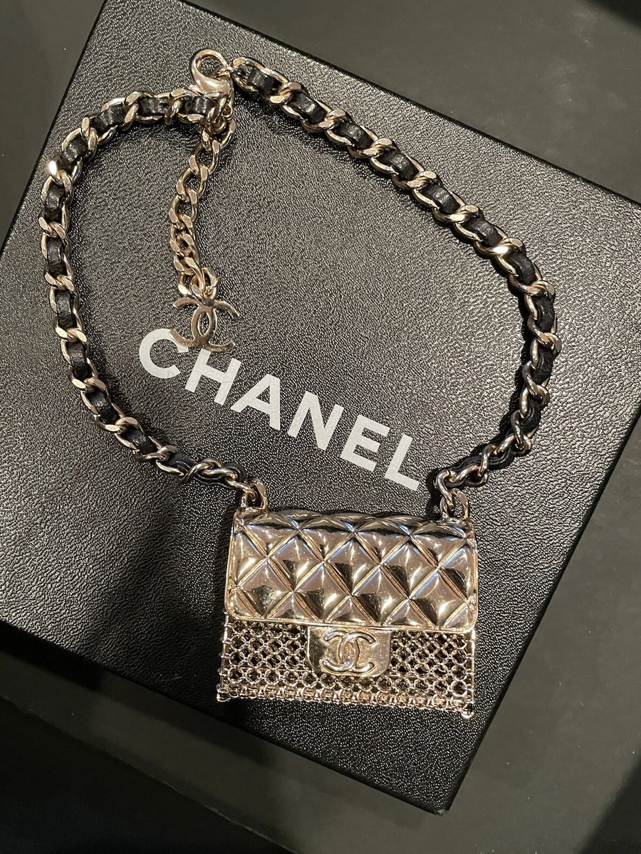 Chanel Vintage Woven Chain Mini Pouch Belt Black – Boutique Patina