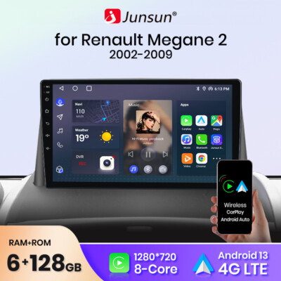 128GB Android 13 CarPlay Autoradio GPS DSP  BT Für Renault Megane III 2008-2014
