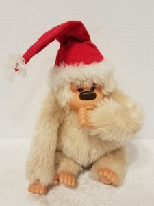 Vintage Russ Berrie Gonga Plush thumb sucking Gorilla ape Plush Christmas monkey | eBay