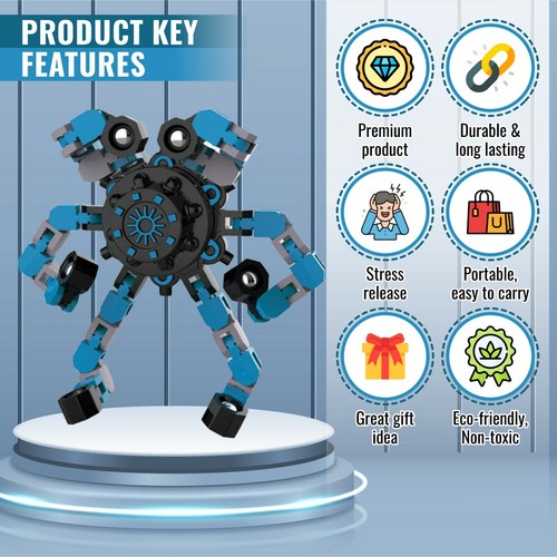 Transformierbarer Handschmeichler Spinner - Kreisel Handschmeichler Spinner Machen Sie jede Form, die Sie wollen - Bild 8 von 15