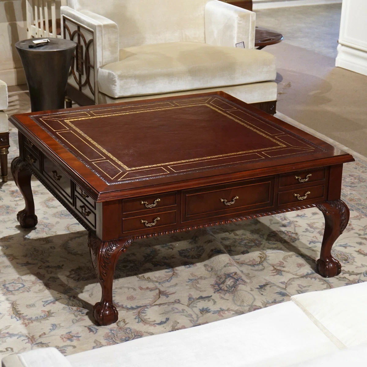 Square mahogany coffee table deals