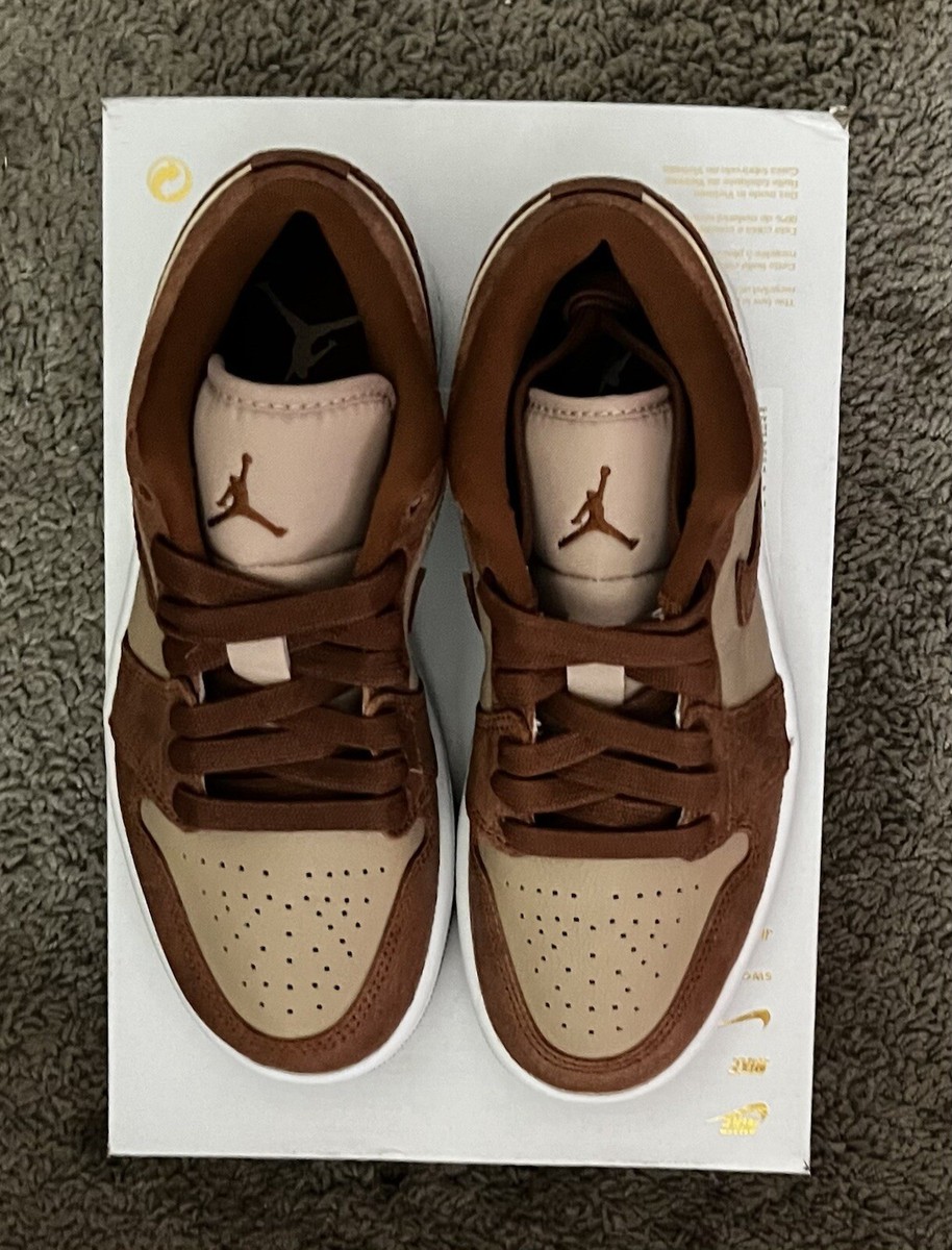 【本物保証 /関税・送料無料】Nike Air Jordan 1 Low Brown Nike Air Jordan 1 Low OG BROWN WHITE FQ7832-142 Men's shoes