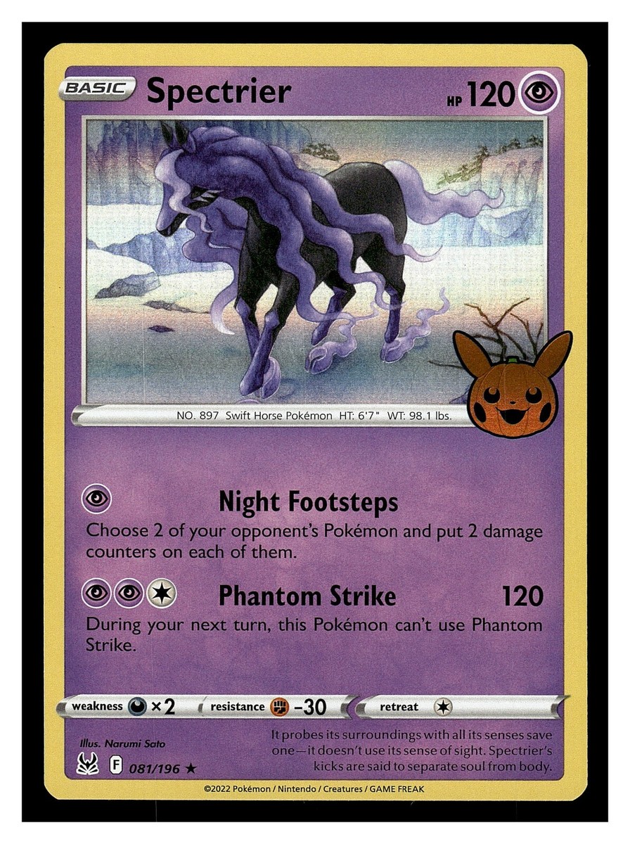 Pokemon Spectrier 081/196 2023 Trick or Trade Halloween Trick