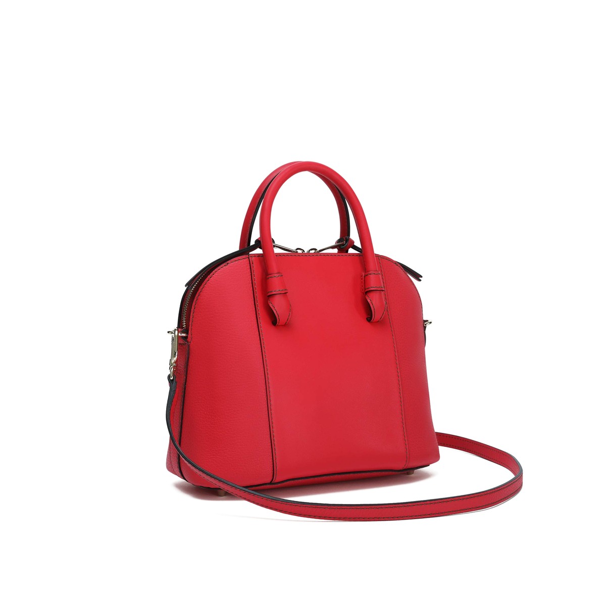 Woman handbag Furla Miastella S dome in red soft leather shoulder bag for women