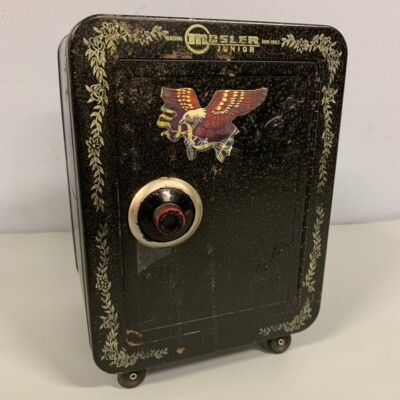 VTG MOSLER JUNIOR METAL COMBINATION SAFE BANK Unknown Combo Clean Graphics