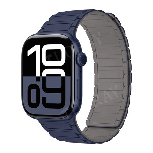 Correa magnética de silicona para Apple Watch Series 10 9 8 7 6 5 SE Ultra 2 - Imagen 17 de 50
