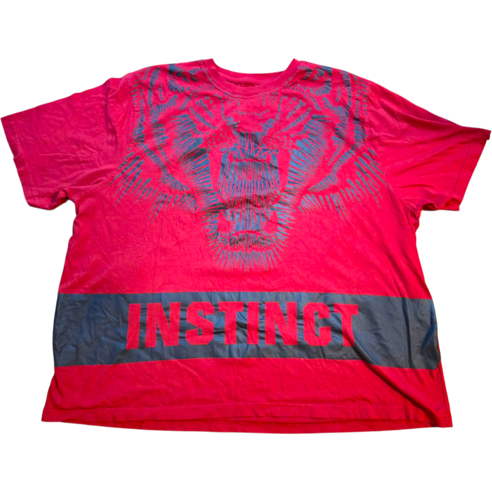 Sean John Instinct Tiger Graphic T-Shirt Red Men's 4XB Big Tall