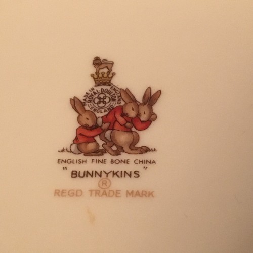 Bunnykins RoyalDoulton England Railway Ticket Line Bowl Fine Bone China 1936 - Picture 5 of 7