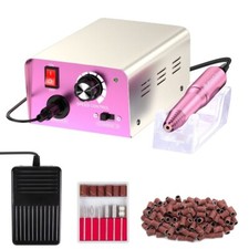 Electric Nail Drill File Acrylic Art File Manicure Pedicure Portable Machine Kit