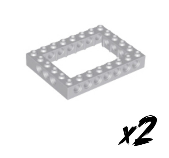 2X Lego 32532 • 6 X 8 Technic Stein Brick• Hellgrau • Light Bluish Gray-image
