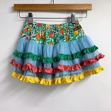 Matilda Jane Girls Brilliant Daydream Field of Flowers Ruffle Skirt Size 4