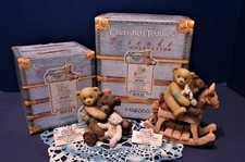 Pair of Cherished Teddies by Enesco Sawyer and Friends Homer and Friend NIB 1999